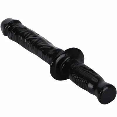 Dildo s rukojetí Get Real The Manhandler, 38 cm, černé - obrázek 5