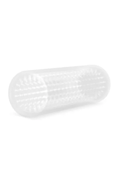 Masturbátor M FOR MEN Stroke Sleeve s výstupky, průhledný, TPE, 13,9 cm - obrázek 3