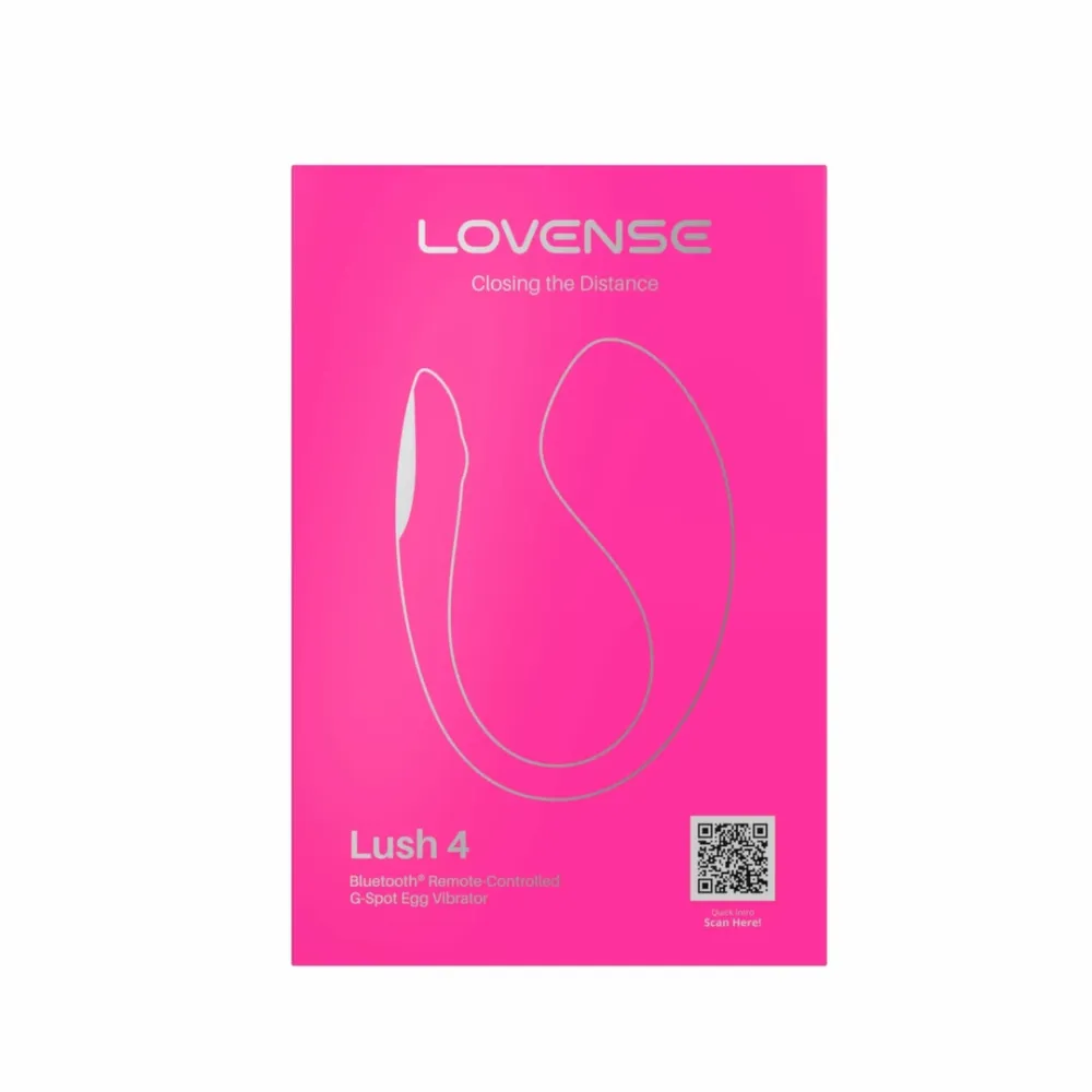Vibrační vajíčko Lovense Lush 4 ovládané aplikací, s barevným LED ocáskem, růžové - obrázek 7