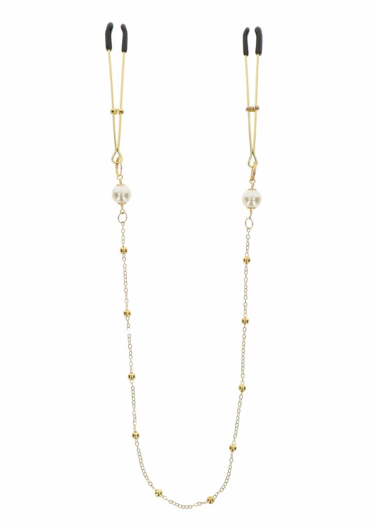 Svorky na bradavky TABOOM Tweezers Pearl & Deluxe Chain, s řetízkem - obrázek 4