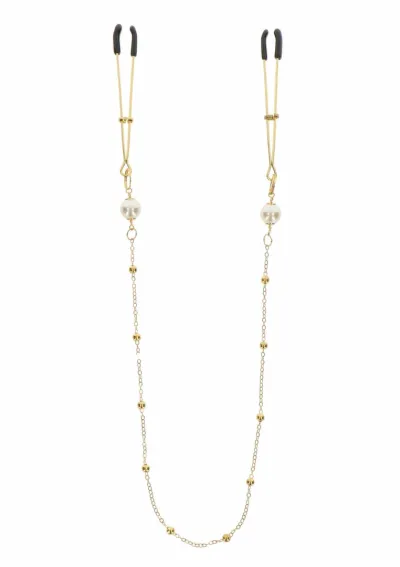 Svorky na bradavky TABOOM Tweezers Pearl & Deluxe Chain, s řetízkem - obrázek 4