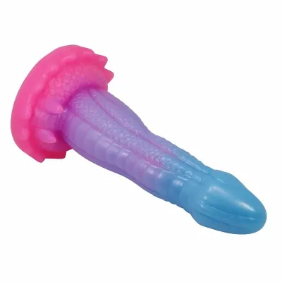 Fantasy dildo Power Monsters Void Python s přísavkou, 20,5 cm, modré, lila a růžové - obrázek 6