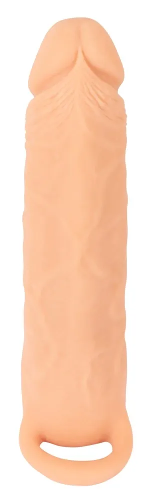 Návlek na penis a masturbátor 2 v 1 Nature Skin Large, TPE, 18,5 cm - obrázek 6