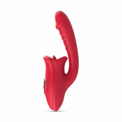 Vibrátor Teazers se stimulátorem klitorisu s jazýčkem, nabíjecí, růžový - obrázek 4