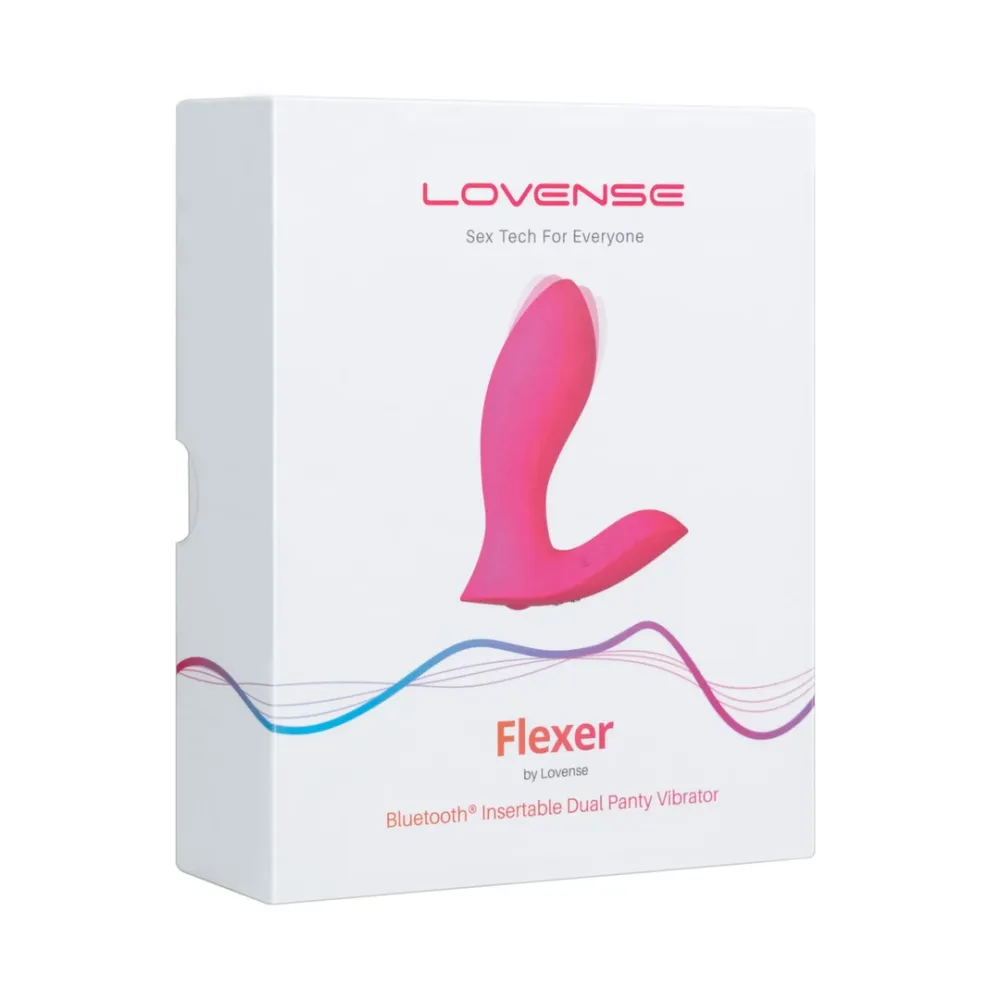 Nositelný vibrátor Lovense Flexer ovládaný aplikací, silikon, růžový - obrázek 3