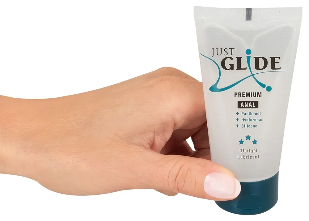 Anální lubrikační gel Just Glide Premium Anal s kyselinou hyaluronovou, 50 ml - obrázek 3