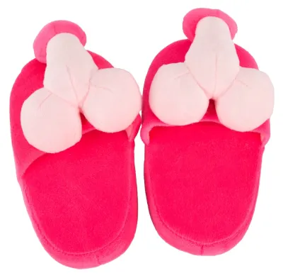 Vtipné plyšové pantofle You2Toys z umělé kožešiny, růžové, 37-40 - obrázek 3
