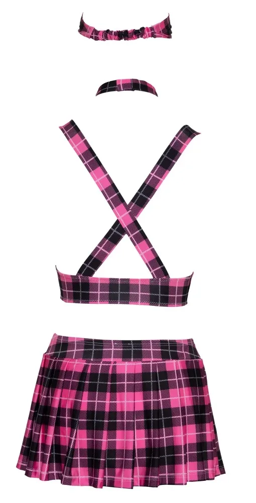 Kostým školačky Cottelli Costumes School Uniform, růžovo-černo-bílý, S - obrázek 8