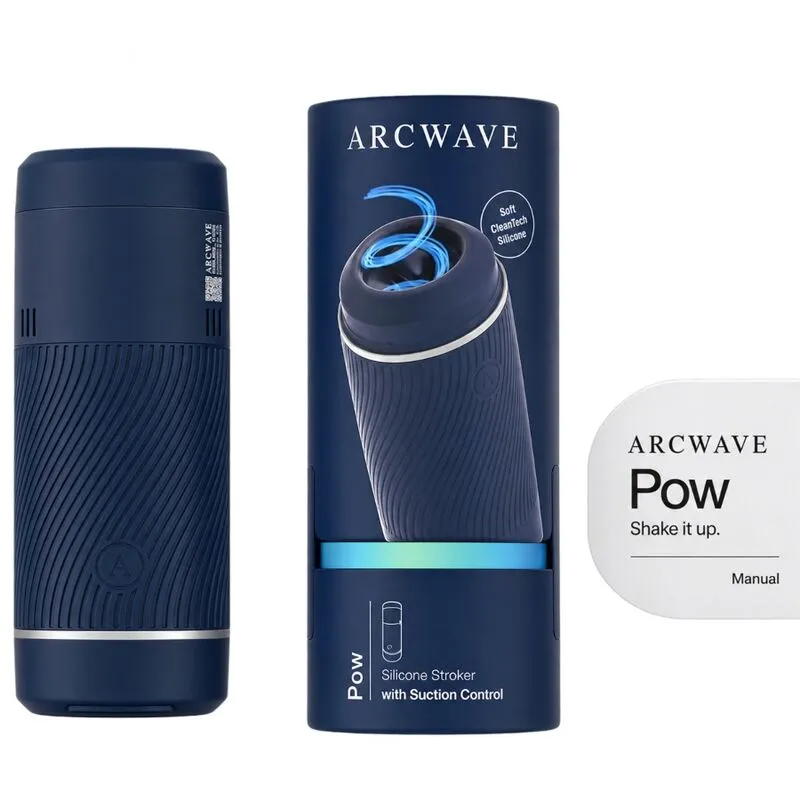 Manuální masturbátor s regulací sání Arcwave Pow, modrý - obrázek 3
