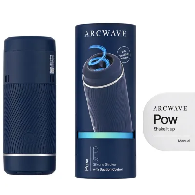 Manuální masturbátor s regulací sání Arcwave Pow, modrý - obrázek 3