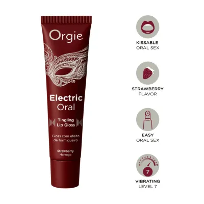 Lesk na rty s vibračním efektem pro orální sex Orgie Electric, 15 ml - obrázek 3