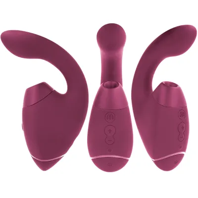 Rabbit vibrátor s tlakovým stimulátorem klitorisu Womanizer Duo Next, tmavě růžový - obrázek 3