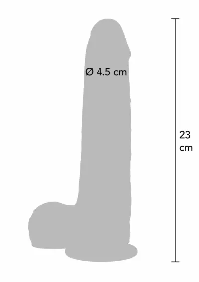 Realistické vibrační dildo ToyJoy Foreskin s pohyblivou kůží a ovladačem, 23 cm - obrázek 5