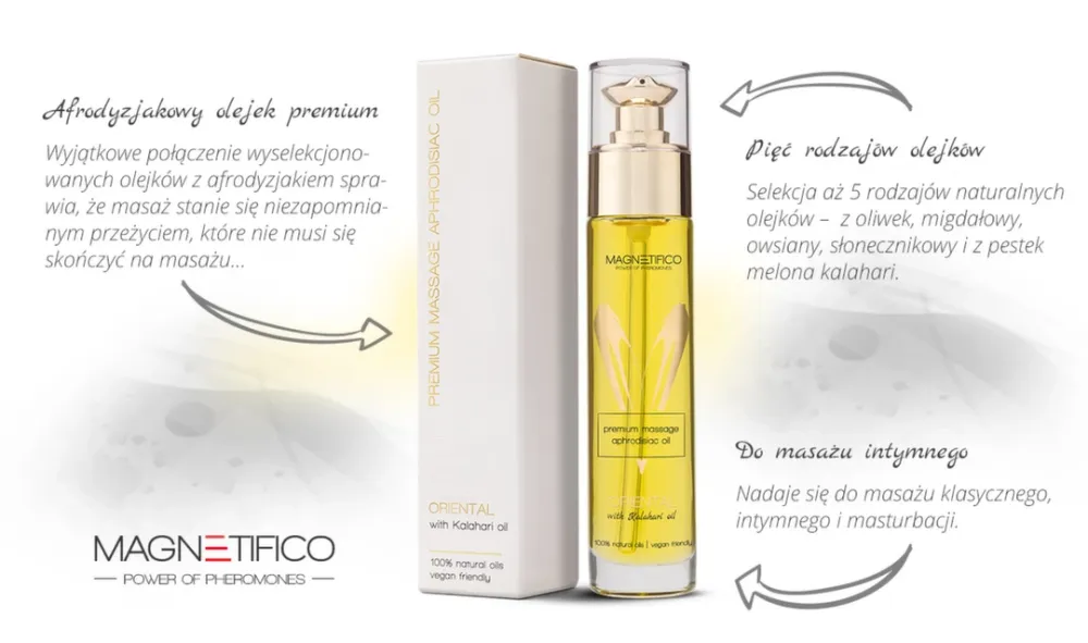 Masážní olej Magnetifico Oriental Aromatic Premium, veganský, 50 ml - obrázek 3