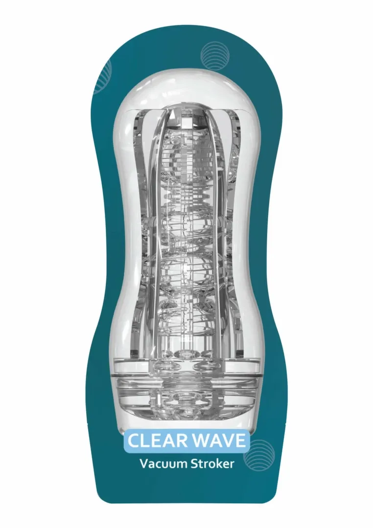 Masturbátor TOYJOY HERO Clear Wave s nastavitelným podtlakem, průhledný - obrázek 2