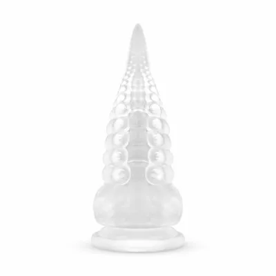 Dildo s přísavkou Mythical Mates Tentacle Play ve tvaru chapadla, průhledné, 22 cm - obrázek 3