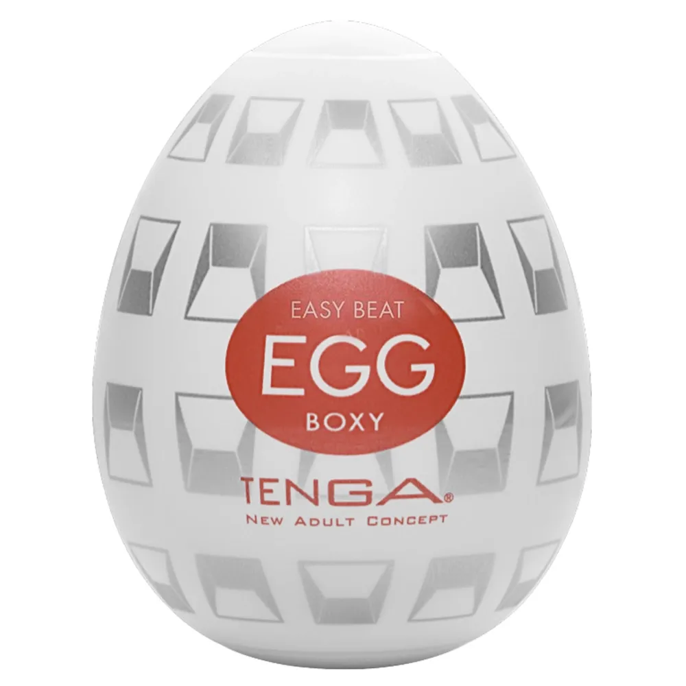 Masturbační vajíčko Tenga Egg Boxy, bílé