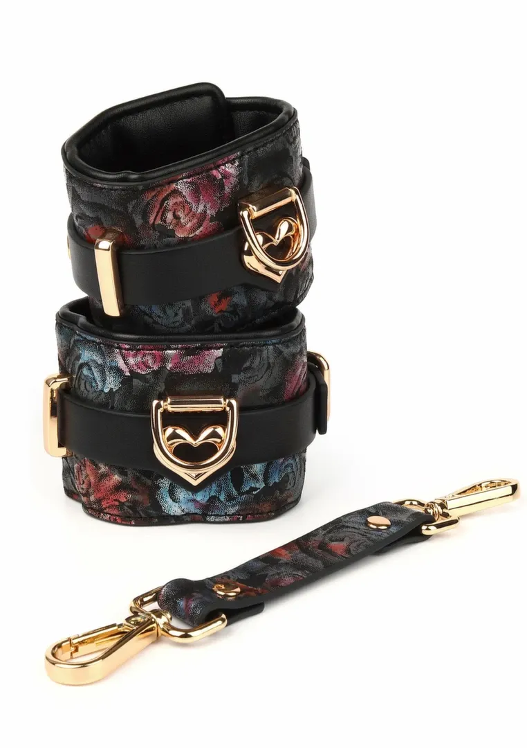 Pouta na zápěstí GEISHA Floral Jacquard, veganská kůže, saténová podšívka - obrázek 8
