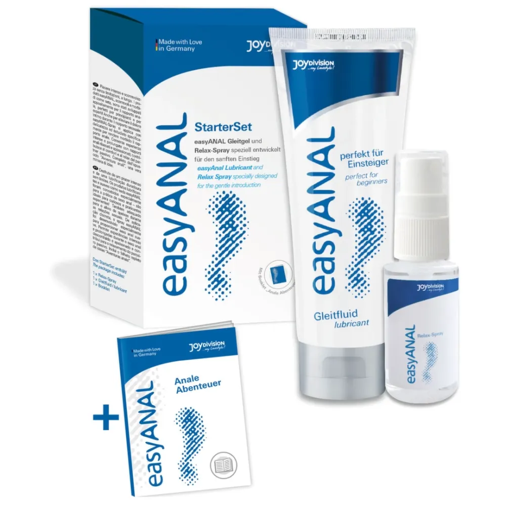 Anální sada Joydivision easyANAL, lubrikační gel 80 ml a relaxační sprej 30 ml
