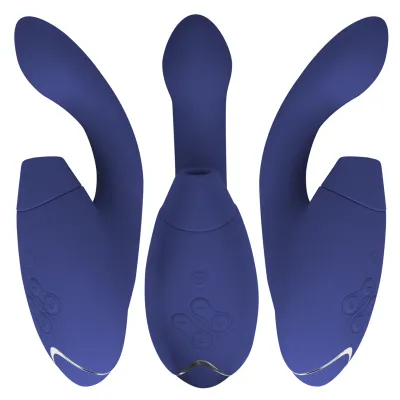 Rabbit vibrátor s tlakovým stimulátorem klitorisu Womanizer Duo 2, modrý - obrázek 7
