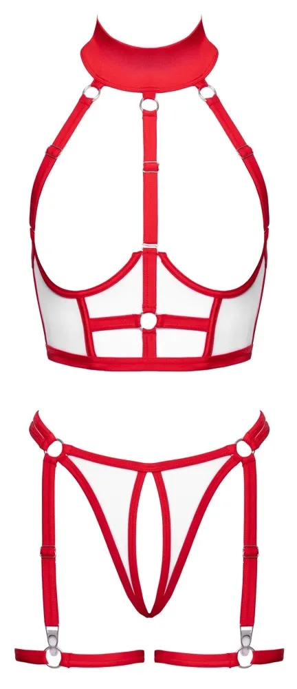 Kostým zdravotní sestřičky Cottelli COSTUMES Nurse, podprsenka a tanga, bílý, S - obrázek 8