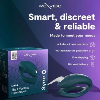 Nastavitelný vibrátor pro páry We-Vibe Sync 2, sametově zelený - obrázek 10