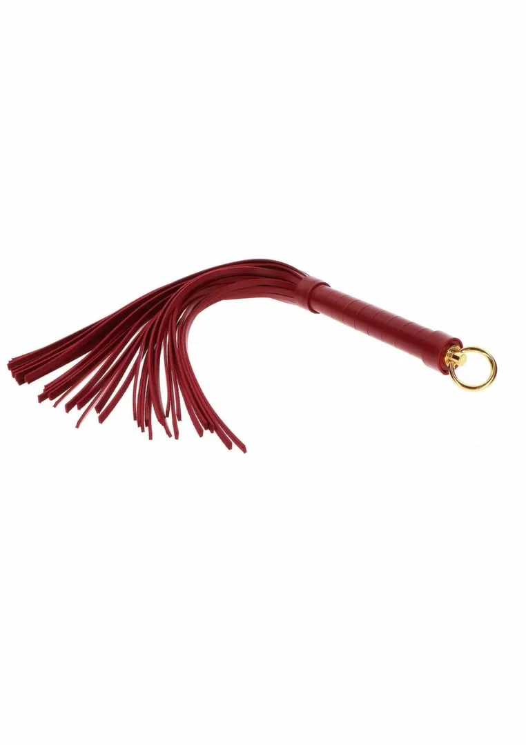 Velké důtky TABOOM Large Whip, Bondage in Luxury, umělá kůže, černé - obrázek 3
