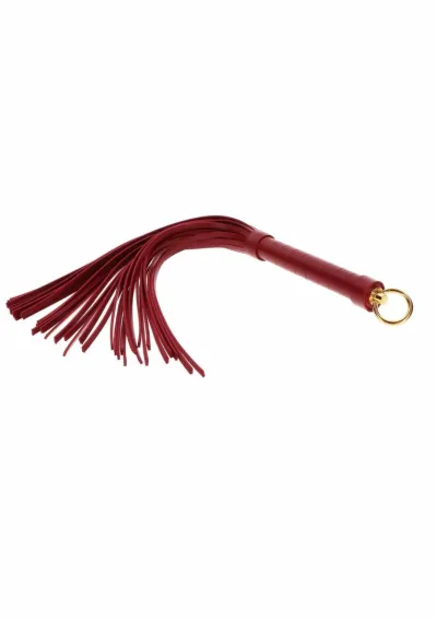 Velké důtky TABOOM Large Whip, Bondage in Luxury, umělá kůže, černé - obrázek 3