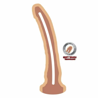 Realistické dildo Get Real Dual Density s přísavkou, 23,5 cm, tělové - obrázek 2