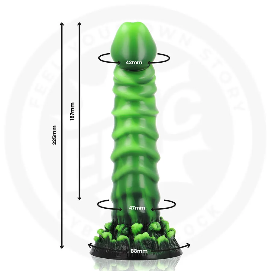 Silikonové dildo EPIC Caelion Living Root, 22,5 cm, zemité tóny - obrázek 3