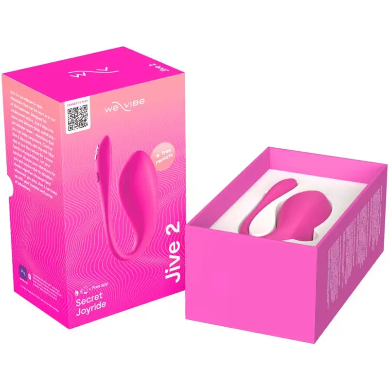 Nositelné vibrační vajíčko We-Vibe Jive 2 s ovladačem a aplikací, zářivě růžové - obrázek 15