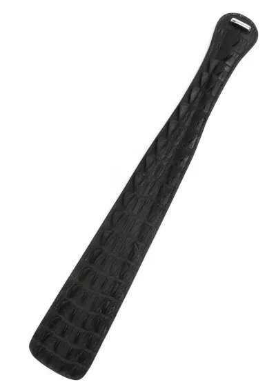 Plácačka AVANZA FEROS s krokodýlím vzorem, umělá kůže, černá, 32 cm - obrázek 2