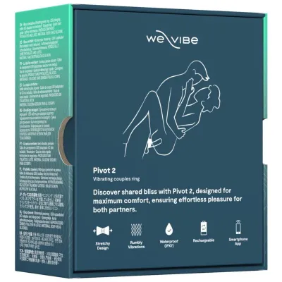 Vibrační erekční kroužek We-Vibe Pivot 2 s aplikací We-Connect, tmavě modrý - obrázek 20