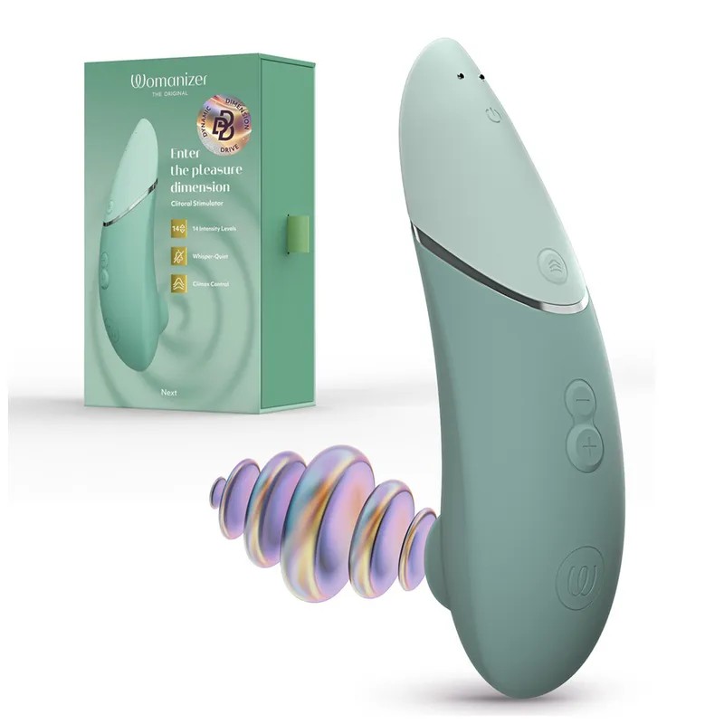 Tlakový stimulátor klitorisu Womanizer Next, šalvějově zelený - obrázek 20