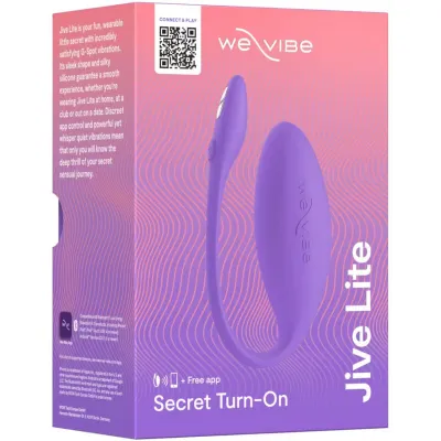 Nositelné vibrační vajíčko We-Vibe Jive Lite s ovládáním aplikací, fialové - obrázek 18
