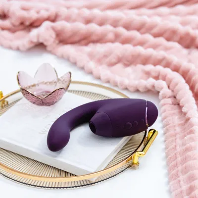 Rabbit vibrátor s tlakovým stimulátorem klitorisu Womanizer Duo Next, tmavě fialový - obrázek 16