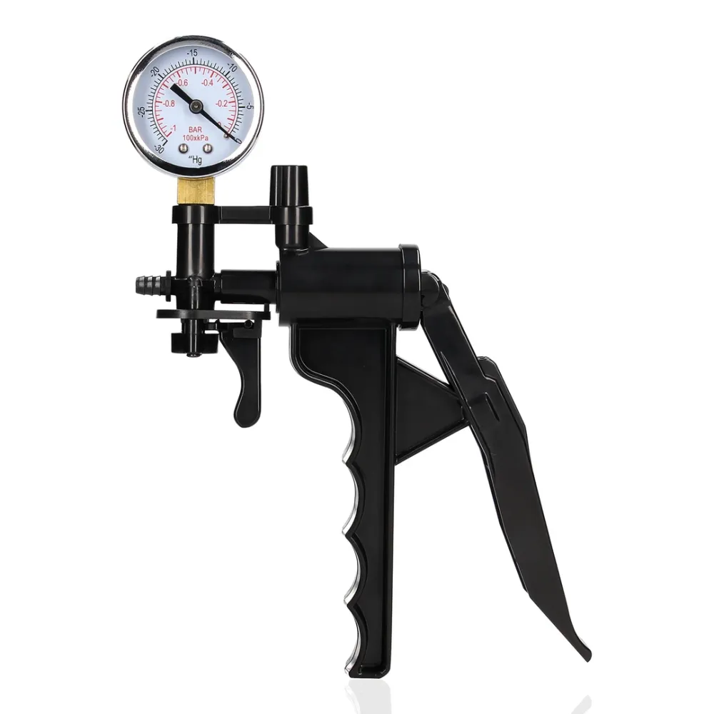 Anální vakuová pumpa Ouch! Manual Rosing Pump se 3 nástavci, černá - obrázek 6