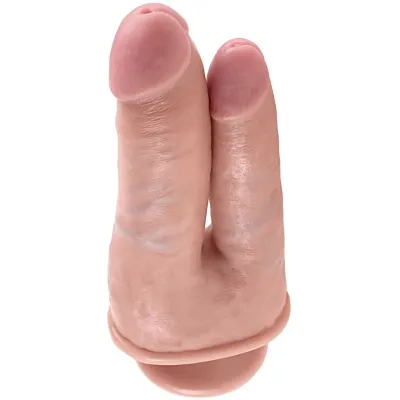 Dildo pro dvojitou penetraci King Cock Double Penetrator, tělové - obrázek 3