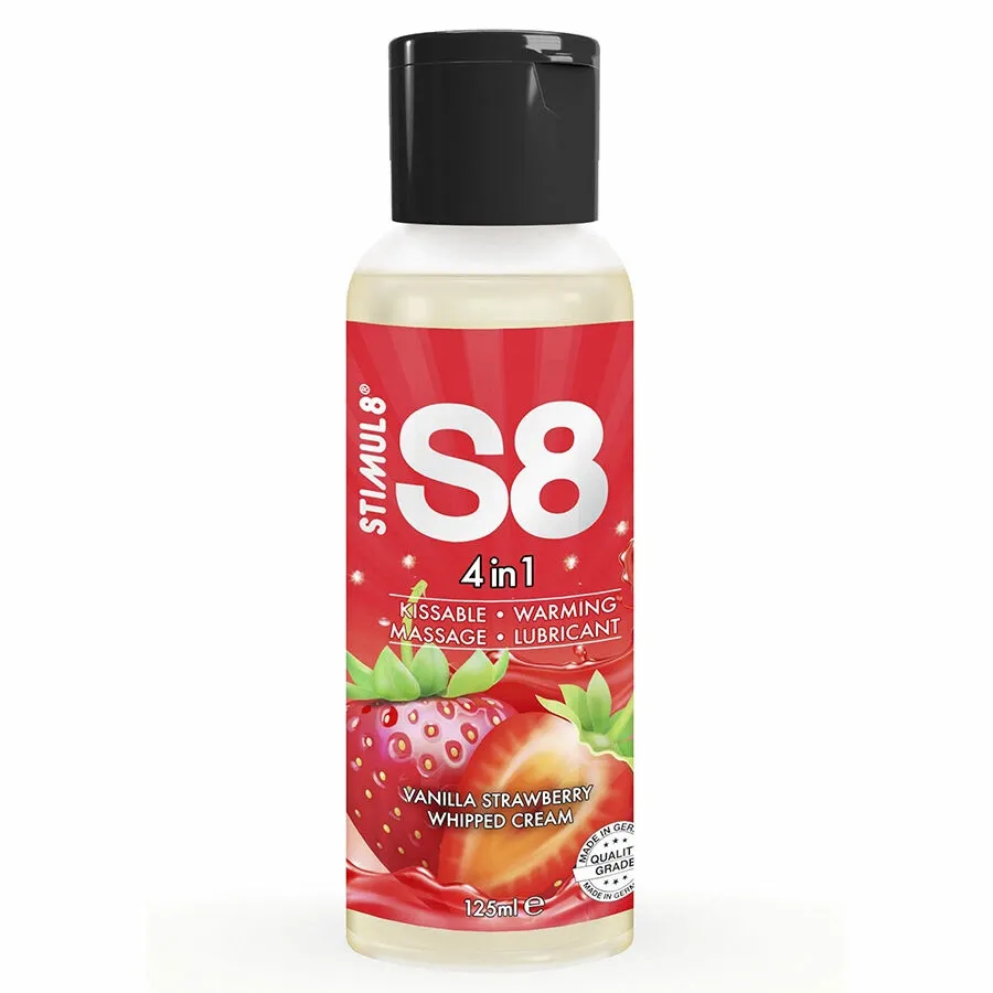Lubrikační gel S8 4v1 Dessert s jahodovou příchutí, 125 ml