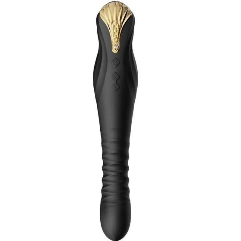Přirážecí vibrátor ZALO King s ovládáním přes aplikaci, černý