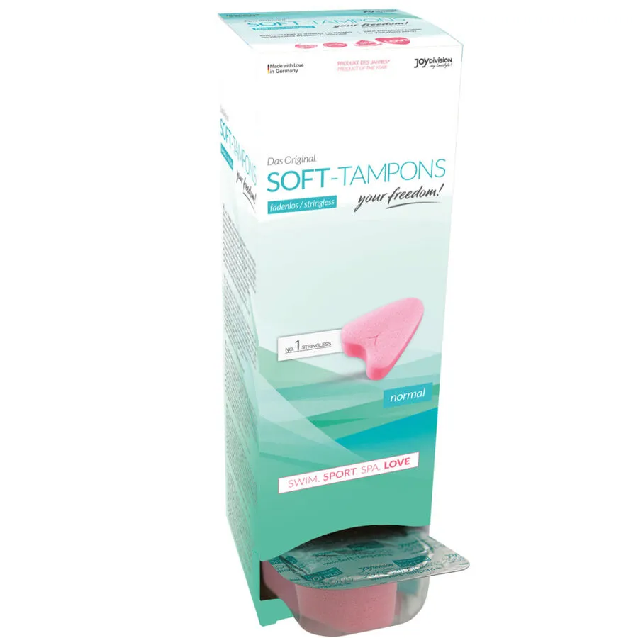 Houbové tampony bez šňůrky Joydivision Soft-Tampons Original Normal, 10 ks