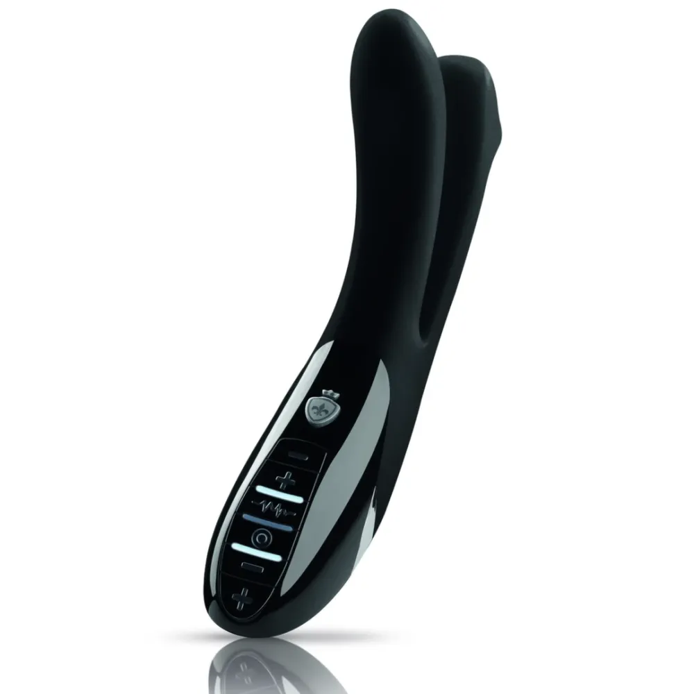Vibrátor s elektrostimulací Mystim Tingling Aparte, silikonový, černý