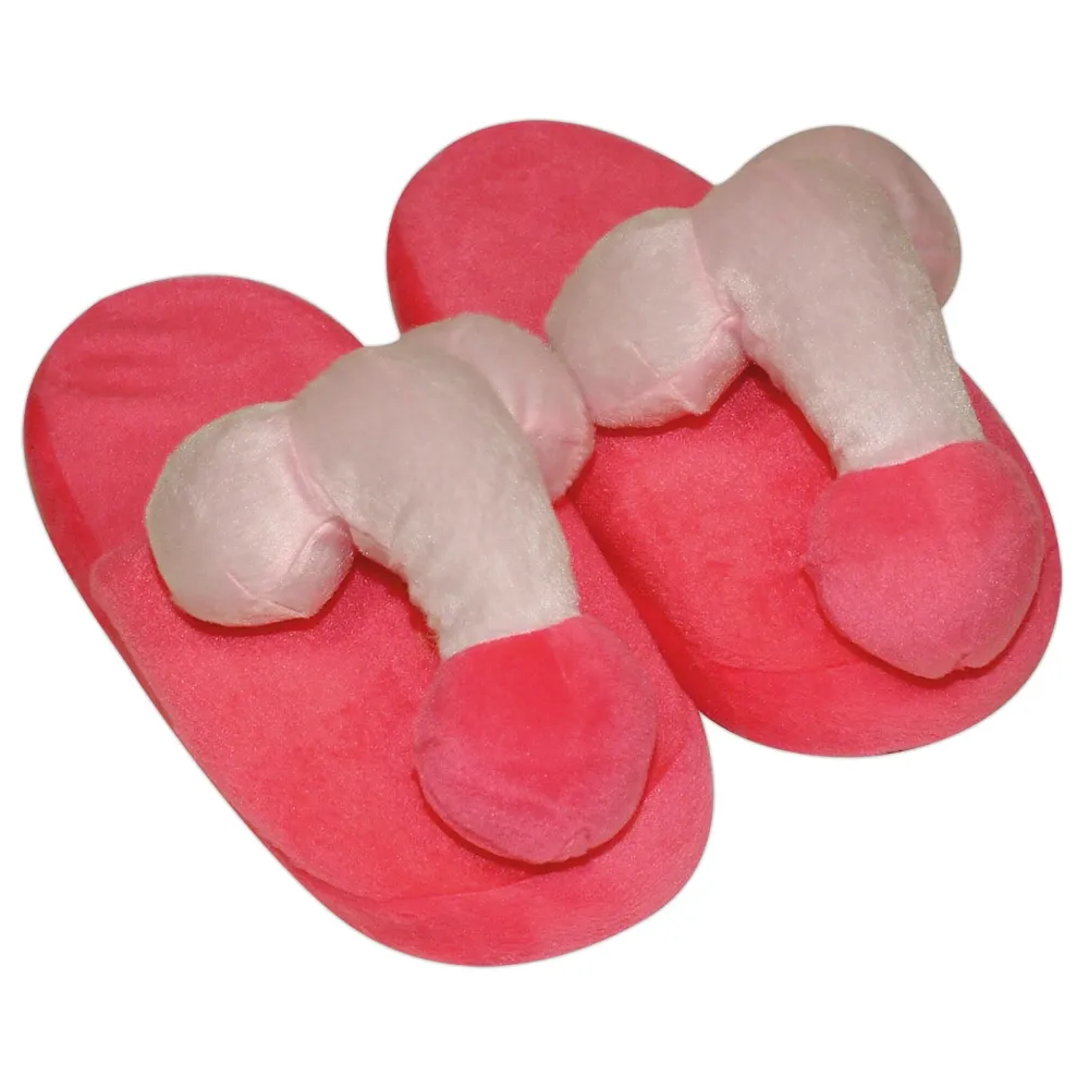 Vtipné plyšové pantofle You2Toys z umělé kožešiny, růžové, 37-40 - obrázek 6