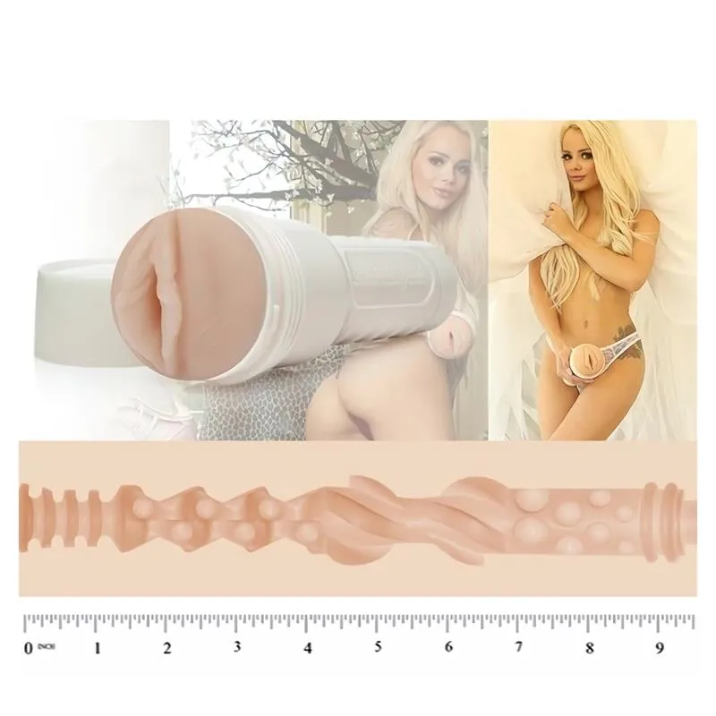 Masturbátor Fleshlight Girls Elsa Jean Tasty, průhledné pouzdro, 25,4 cm