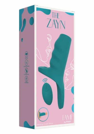 Vibrační návlek na penis TOYJOY Fame The Zayn s dálkovým ovládáním, silikon - obrázek 3