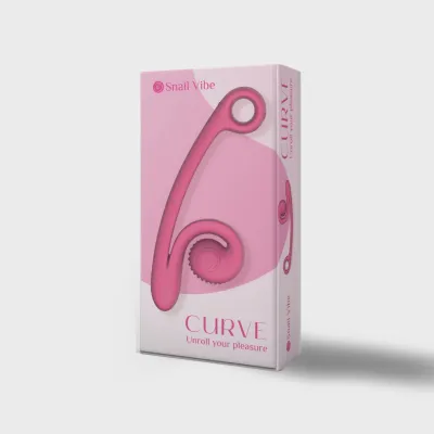 Vibrátor Snail Vibe Curve na bod G a klitoris, růžový - obrázek 4
