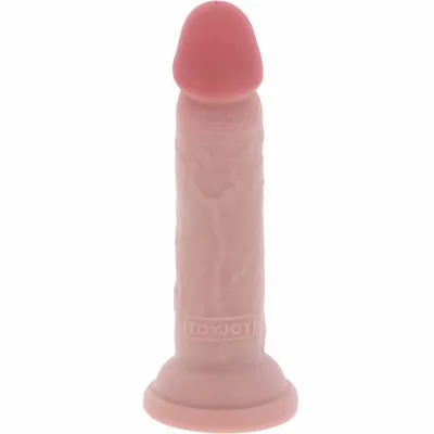 Realistické dildo Get Real Deluxe Dual Density s přísavkou, 15 cm, tělové