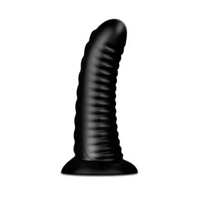 Anální kolík BUTTR Double Ribbed s přísavkou, vroubkovaný, černý, 26 cm - obrázek 10