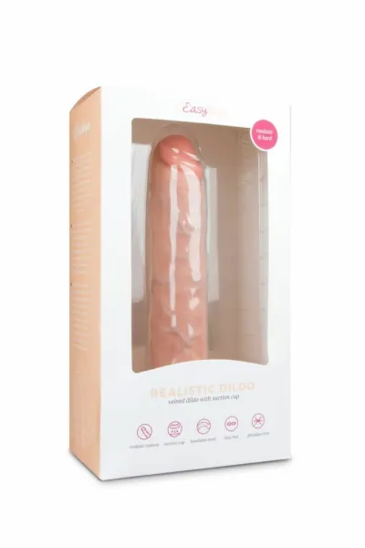 Realistické dildo Shots RealRock s přísavkou, 28,5 cm, tělová barva - obrázek 2
