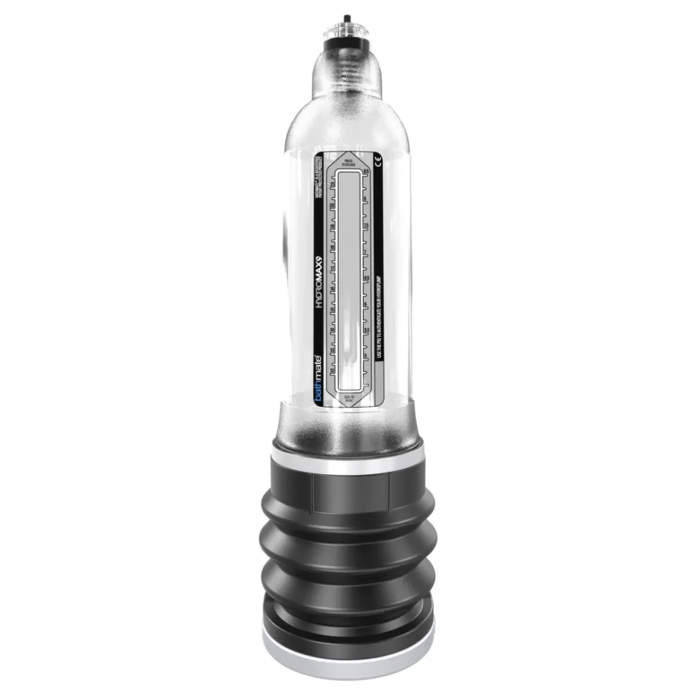 Vakuová pumpa na penis Bathmate Hydromax 9, průhledná